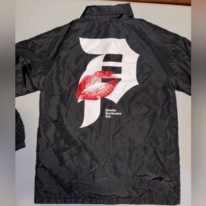 Primitive Heartbreakers Club Youth Skateboarding Streetwear Black Jacket Medium